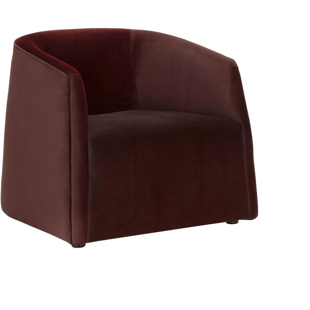 Serenade Rocha Merlot Performance Fabric Upholstered Lounge Chair